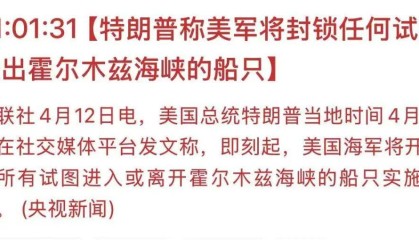 爱游戏体育-特朗普宣布将封锁霍尔木兹海峡，比伊朗的封锁更狠